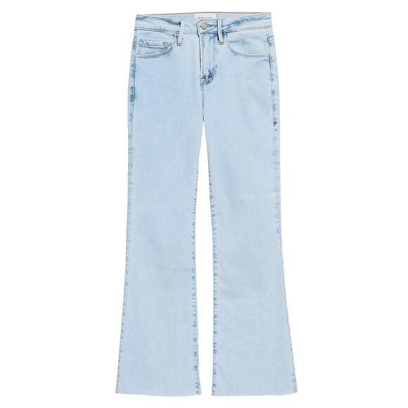 Frame 'Le' Blue  Crop Mini Bootcut Denim Jean Size 24 - Picture 1 of 4